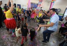Sejusc promove bailinho de carnaval para crianças durante o Governo Presente em Manaus