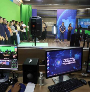 Comitiva de Roraima visita Núcleo de Segurança Escolar do Amazonas para troca de experiências