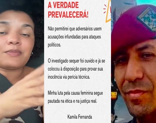 Influenciadora que se diz defensora das mulheres e ligada a Eduardo Braga defende PM preso por acusação de “3st#pr0” na AM-010