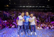 Roberto Cidade, Carlinhos e Saimon Bessa.