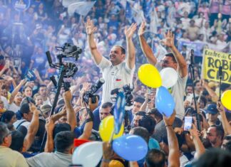 Cidade lança candidatura com Arena lotada e recado à oposição: “Vou responder com trabalho”