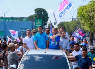 Em Manacapuru, Roberto Cidade mobiliza mais de quatro mil apoiadores na manhã do primeiro dia de campanha