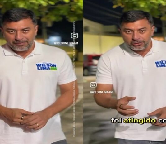 Wilson Lima escapa de atentado a tiros na zona norte de Manaus; PM fica ferido